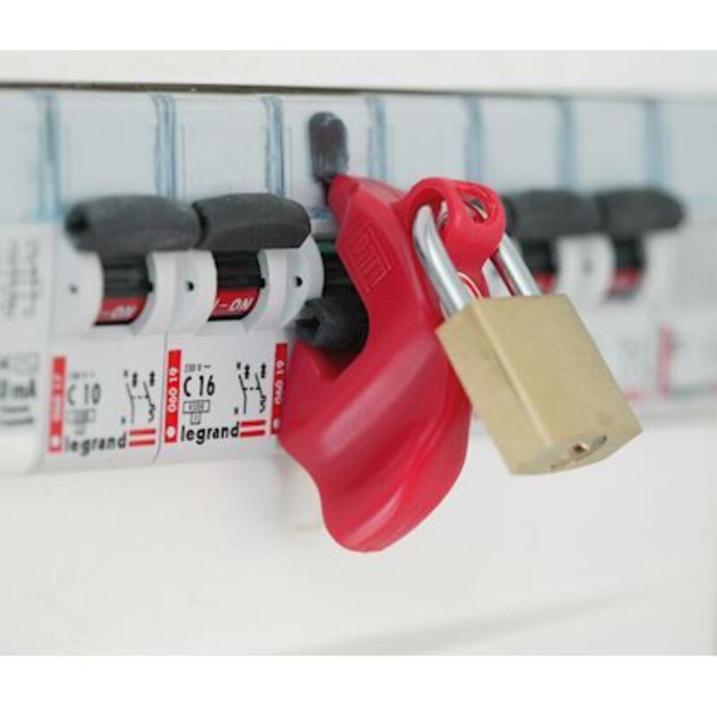 Jeu de 5 condamnateurs pour disjoncteurs Catu AL-201/1 petits modèles clipblock™