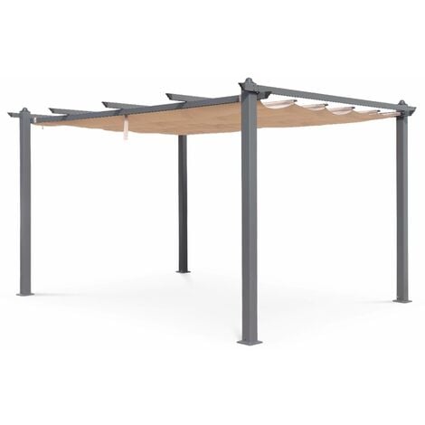 Pergola with sliding canopy - 3x4m - Condate