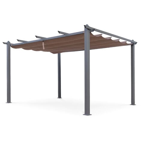 Pergola with sliding canopy - 3x4m - Condate