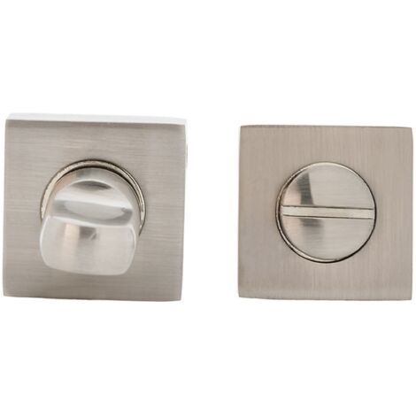 Condena puerta zamak níquel satinado roseta cuadrada 35mm