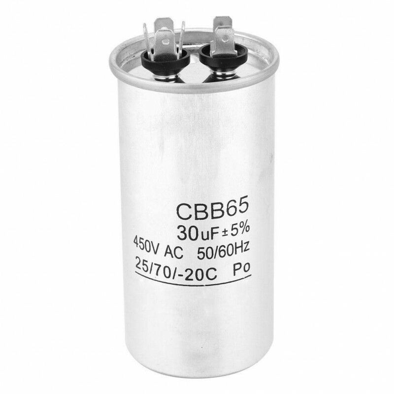 

Reporshop - Condensador 30¬µf 450v Trabajo Aire Acondicionado Metalico Standard