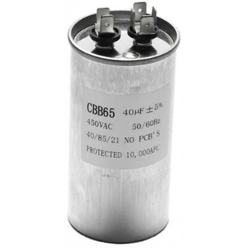 

Reporshop - Condensador 40¬µf 450v Trabajo Aire Acondicionado Metalico Standard