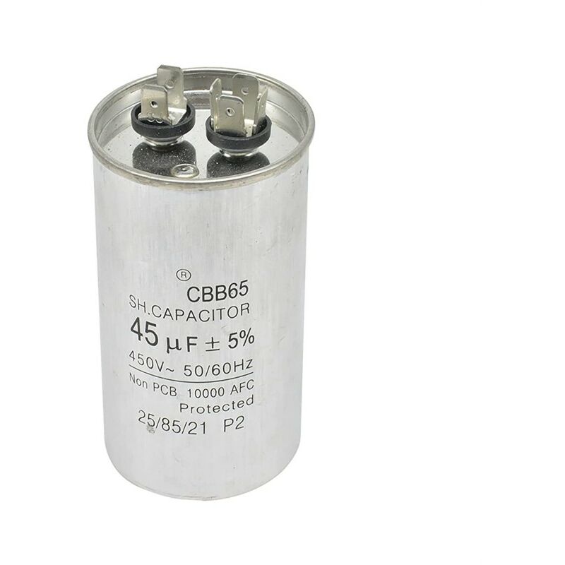 

Condensador 45¬µf 450v Trabajo Aire Acondicionado Metalico Standard