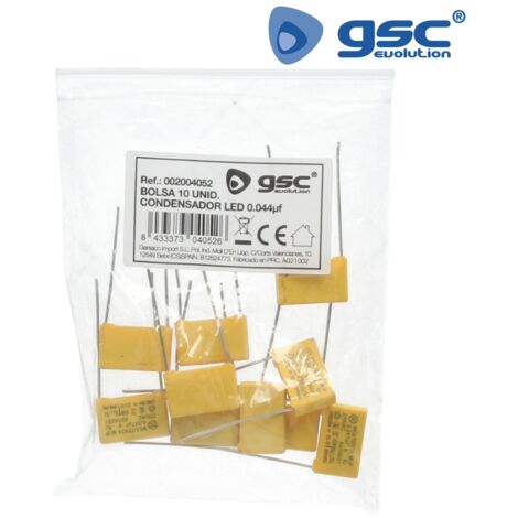 Condensador anti parpadeo LED 0,044µf pack 10 uds. GSC 2004052