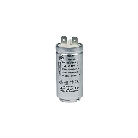 Condensador de motor REP 11A 4MF 475V para secadora ELECTROLUX 125641801