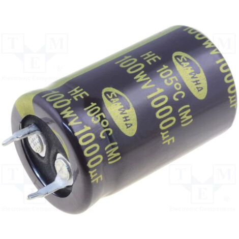 Condensador Electrolitico 1000uf 100vdc 105ºc 22x35mm 2 Pin 1000mf100v22x35