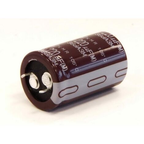Condensador Electrolitico 220uF 400Vdc Medidas 30x35mm 2pin