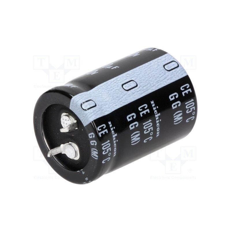 

Condensador Electrolitico 220uF 450Vdc Medidas 30x40mm 2pin