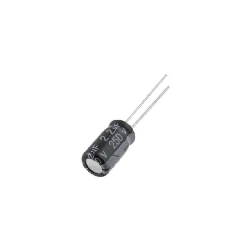 

Condensador Electrolitico 2,2uF 250Vdc Medidas 6x11mm Radial