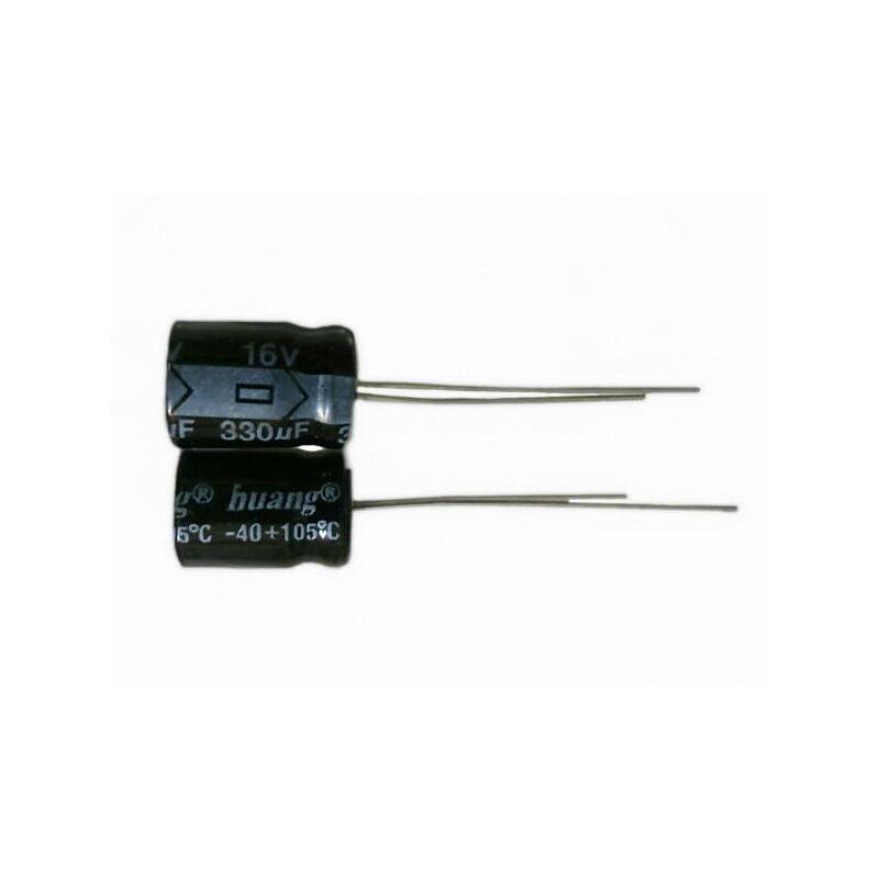 

Condensador Electrolitico 330uF 16Vdc Medidas 8x12mm Radial