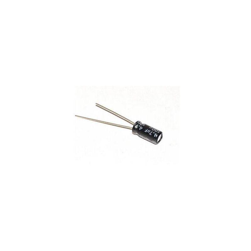 

Condensador Electrolitico 4,7uF 100Vdc Medidas 5x11mm Radial