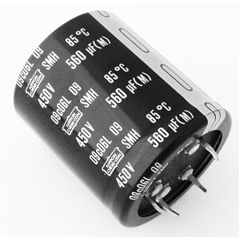 Condensador Electrolitico 560uF 450Vdc 85 35x50mm 2Pin