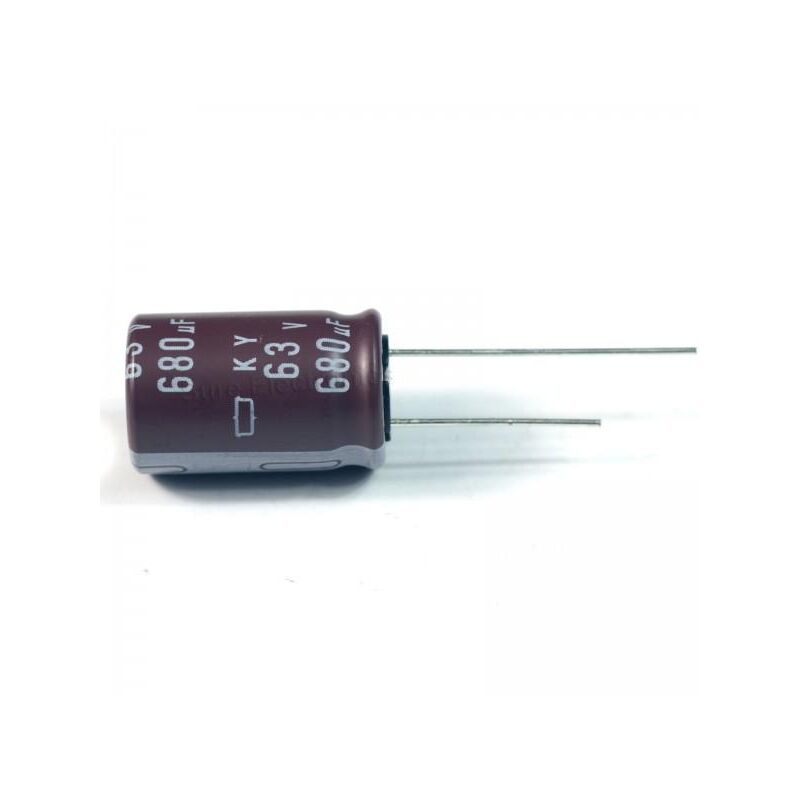 

Condensador Electrolitico 680uF 63Vdc Medidas 13x25mm Radial