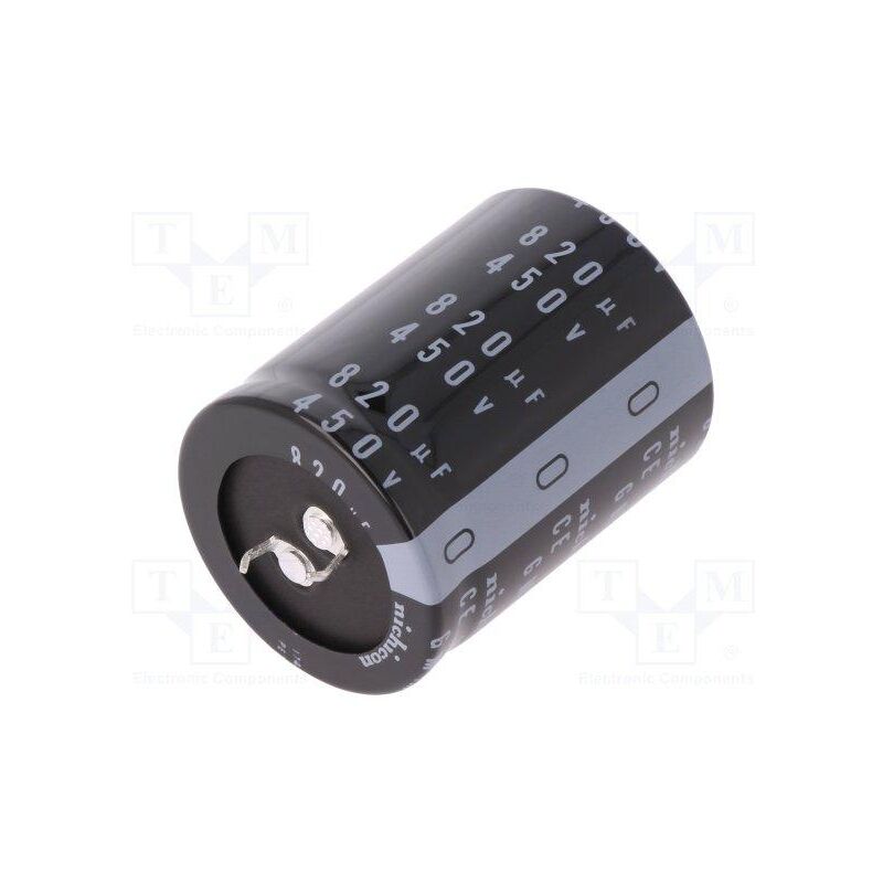 

Condensador Electrolitico 820uF 450Vdc 35X50mm 2pin