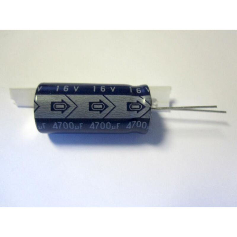 

Condensador Electrolitico BAJA IMPEDANCIA 4700uF 16Vdc Medidas 16x25mm Radial