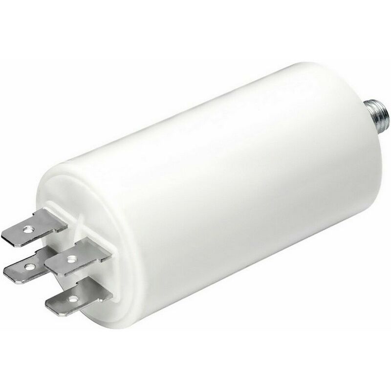 

Condensador mka 3 uf 5% 450 v 25x57 con espiga m8 y faston simple 6,35 - Comar