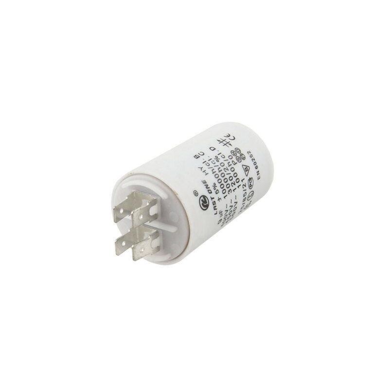

9uF 450Vac Condensador Trabajo Motor Terminales Faston