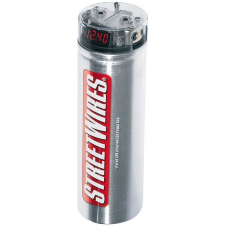 Condensador MTX ZNXC1F Capacidad 1 Farad 24V con ESR muy bajo, voltímetro y repartidor 4x21mm²