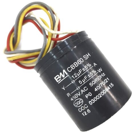 Condensador para lavadora CBB60 SH