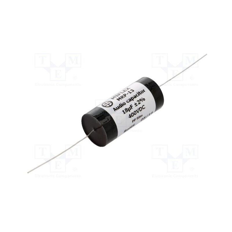 

Condensador Polipropileno Especial AUDIO 18uF 400Vdc Axial MKP13-18U/400