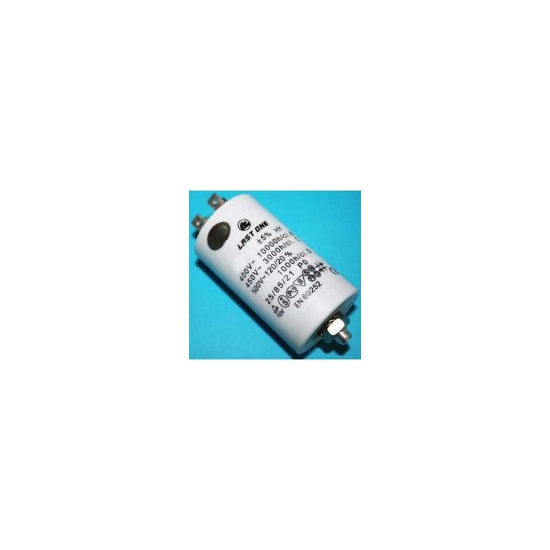 

Condensador Trabajo Motor 40uF 450Vac Faston 43x90mm M8 12AG020