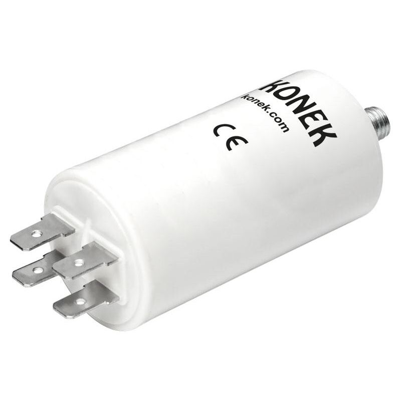 

Condensador Trabajo Motor 75uF 450Vac FASTON Y M8 Medidas 55x120mm