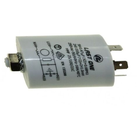 CONDENSATEUR 0.47 MF-2X470PF pour LAVE LINGE WHIRLPOOL -...