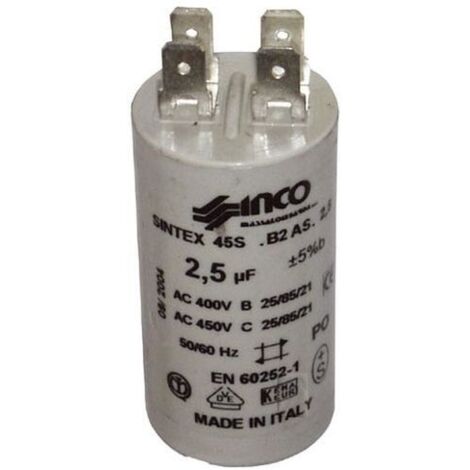Condensateur 2.5 Mf-450v Fixation Ecrou   333604 Pour HOTTE
