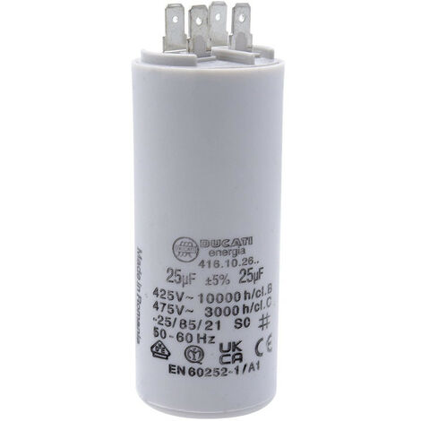 Condensateur, 25 uF, à Cosses, pour Appareils Electriques, Sytème pour Moteur