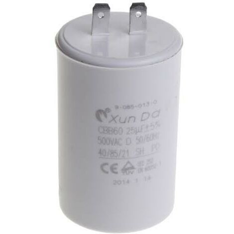 Condensateur 25F - 400V pour nettoyeur haute pression Kärcher - Hauteur : 73mm, Diamètre : 42mm.