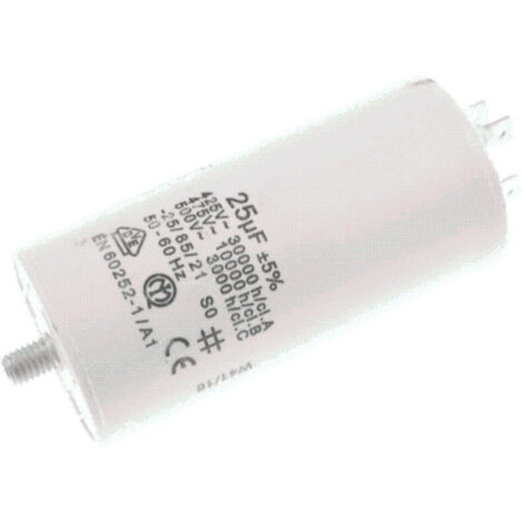 Condensateur 25µF pour nettoyeurs haute pression – Assure performance optimale – Compatible modèle NILFISK 128500636