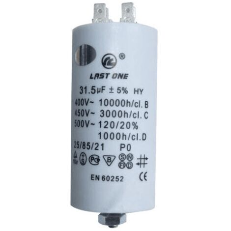 Condensateur 31.5 Mf 400 V 9010181 Pour LAVE LINGE