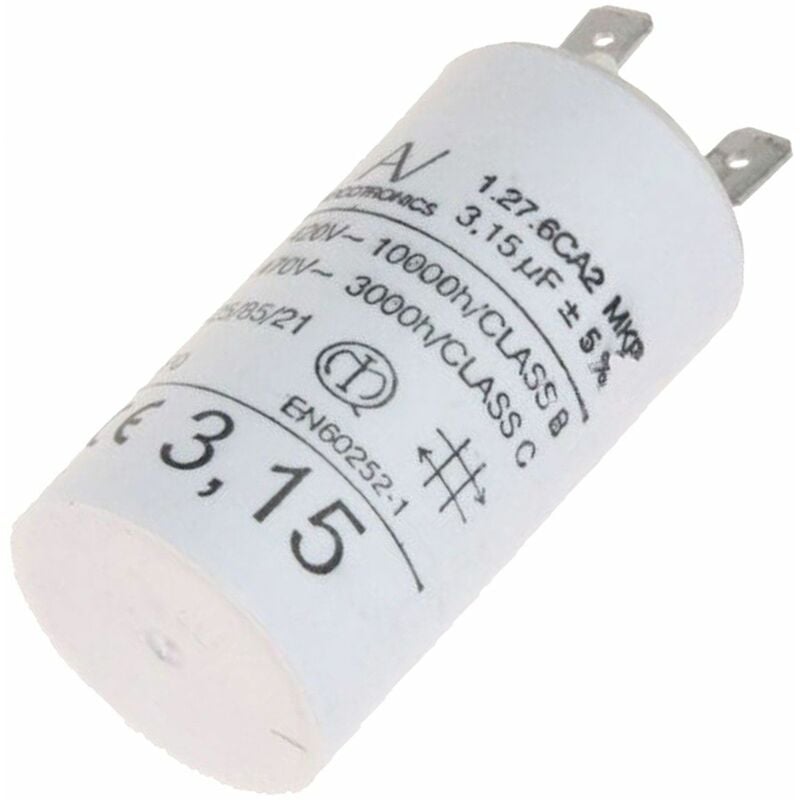 Hotpoint Ariston - Condensateur 3.15 mf 450 v d'origine (C00242732, 482000099557) Hotte ariston hotpoint, scholtes, whirlpool