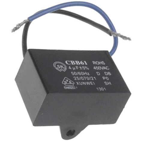 CONDENSATEUR 4 MF CBB61 POUR PETIT ELECTROMENAGER DELONGHI - AT5185750300