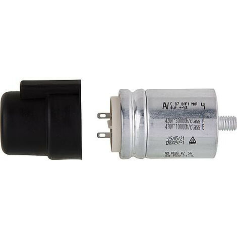 Condensateur 4 uF pour moteur AEG 1001191 remplace 4128 BG