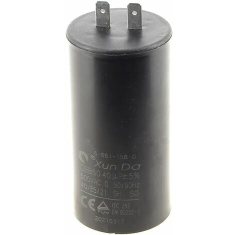 Condensateur 40µf/400v 6.661-158.0 pour Nettoyeur haute pression Karcher