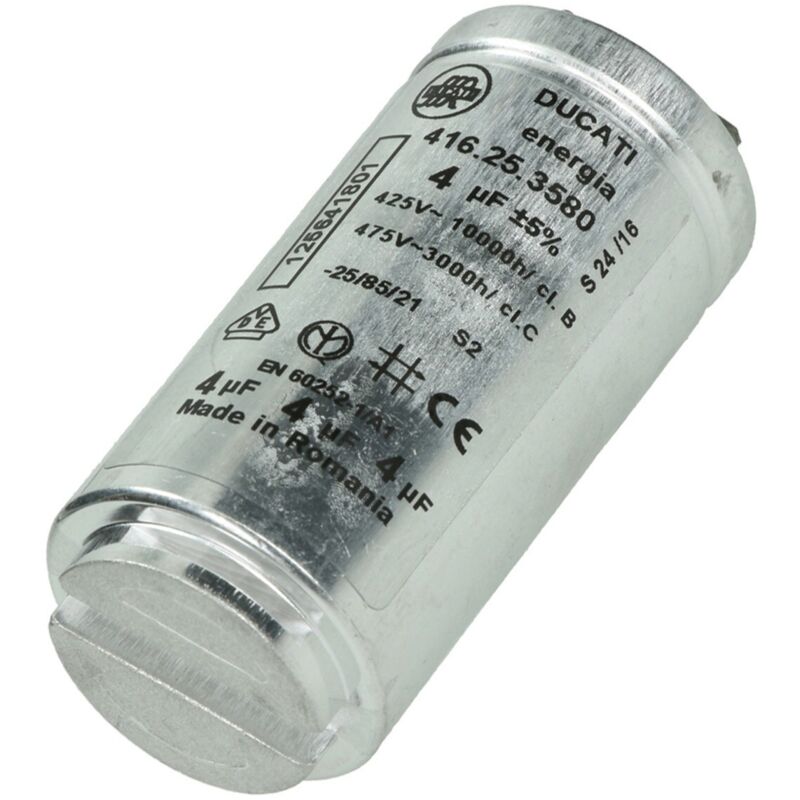 Condensateur 4MF (1256418011) Sèche-linge electrolux, aeg, faure Arthur Martin Electrolux zanussi
