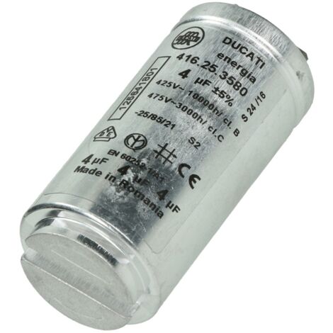 Condensateur 4MF (1256418011) Sèche-linge ELECTROLUX, AEG, FAURE, ARTHUR MARTIN ELECTROLUX, ZANUSSI