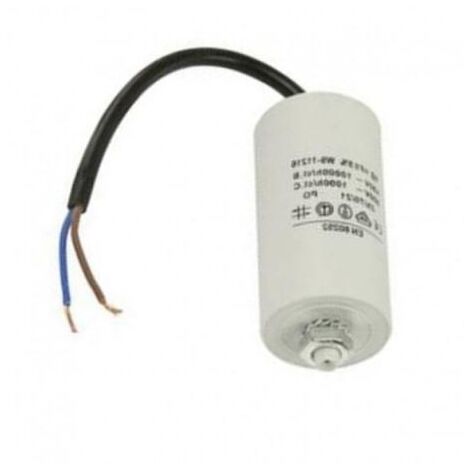 Condensateur 60µF 450VAC – Dimensions Ø50mm x 119mm – Boîtier autoextinguible – Pour moteurs électroménagers - Ct60mf450v
