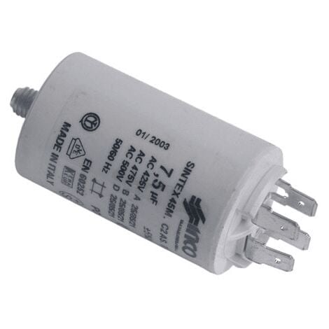 CONDENSATEUR 7.5 ΜF 450V POUR SECHE LINGE CANDY - 92215292