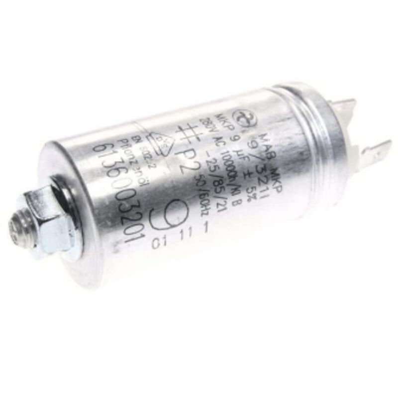 Marque g&eacute;n&eacute;rique - Condensateur de d&eacute;marrage 9&micro;F - 450V &agrave; cosses - W1-11009