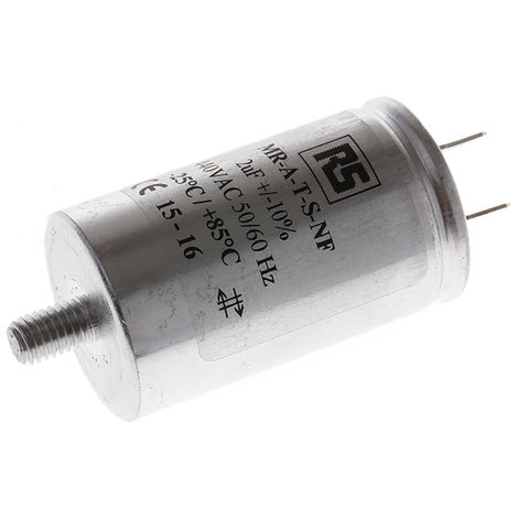 Condensateur à couche mince RS PRO 2μF 440V c.a. ±10% ( Prix pour 1 )