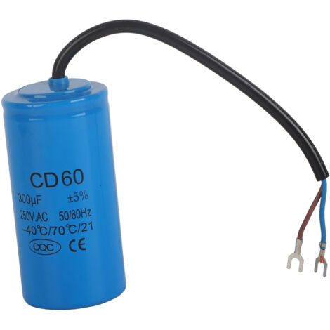 Condensateur à découpage CD60 250 V 300 µF, accessoire antidéflagrant pour appareils électroménagers