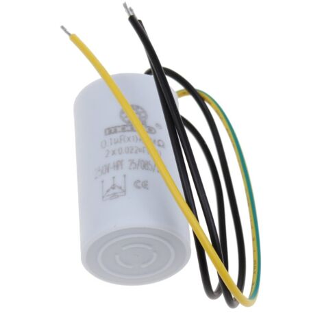 Condensateur anti parasite 3 fils – Réduit les interférences électromagnétiques – Pour aspirateurs – 5053197014362 – Universeel