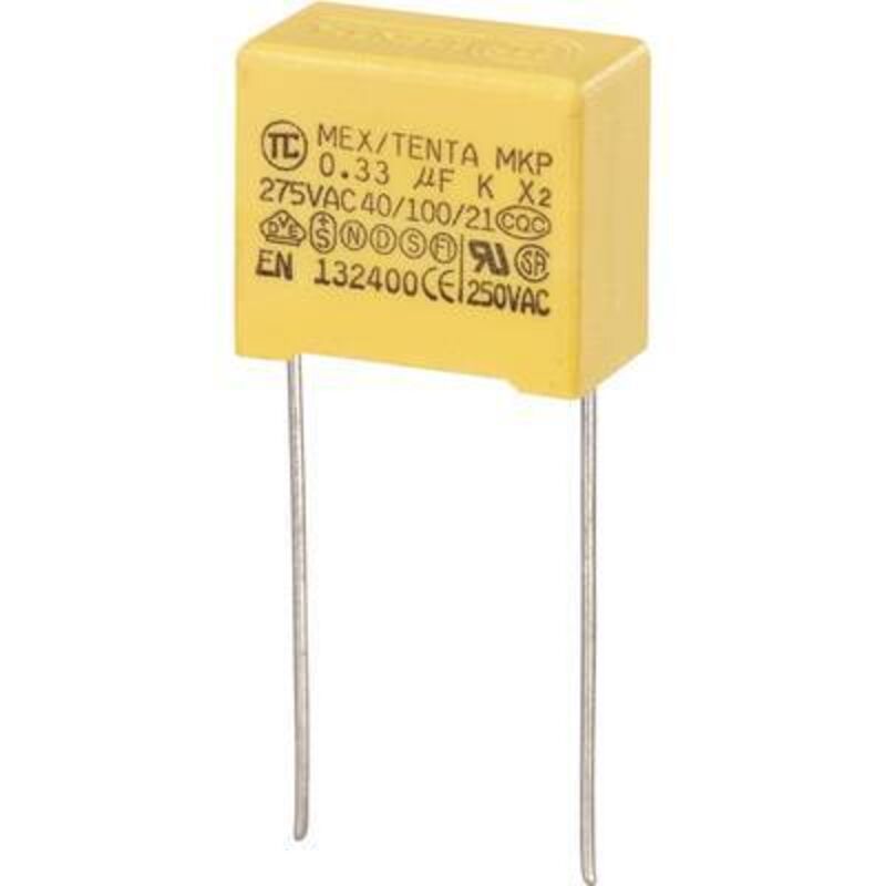 TRU COMPONENTS 450245 MKP-X2 Radial suppression capacitor 0.33µF 2...