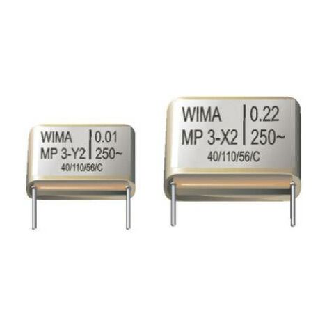 Condensateur anti-parasite X2 Wima MPX20W3220FI00MSSD-1 sortie radiale 0.22 µF 250 V/AC 20 % 1 pc(s) W38481