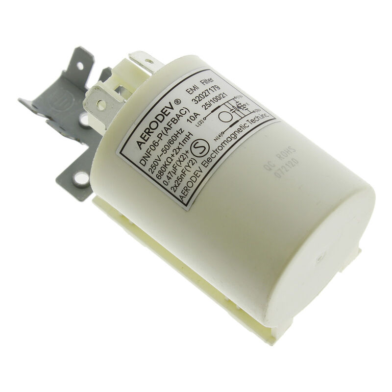 Condensateur antiparasite 32005982 pour Lave linge atlantic, avea, aya, beko, bellavita, bluesky, bsk, carrefour home, clayton, cobal, concorde,