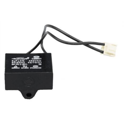 Condensateur CBB61 5μF 450V pour hotte – Capacité 5μF – Tension 450V – Compatible avec modèles BRANDT – 70X1219