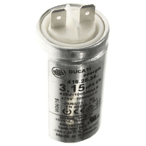 Condensateur De Demarage 3.15 Mf 475v 416253428 Pour LAVE LINGE