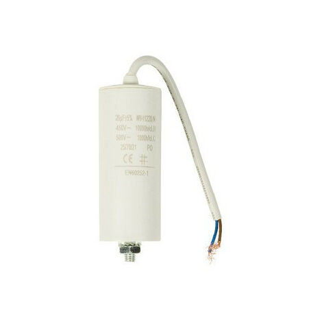 Condensateur de démarrage 20µF - 450V à câble